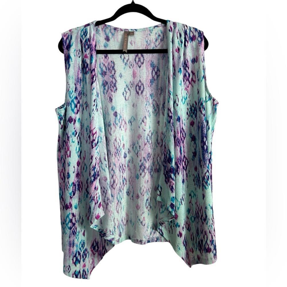 Multicolor Sleeveless Cardigan